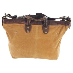 Free People Suede and Leather Tote Shoulder Bag